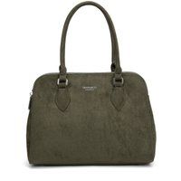 Elegante Henkeltasche in Wildlederoptik