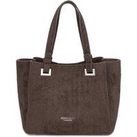 Elegante Tragetasche in Wildleder-Optik