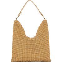 Schimmernde goldene Perlen-Schultertasche