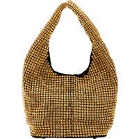 Behandelte Netz-Hobo-Tasche mit Strass