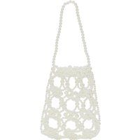 Elegante aufwendig verzierte Perlenhandtasche