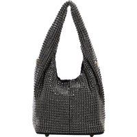 Beuteltasche mit Perlen-Gittermuster