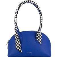 Strukturierte Tasche in Halbmond-Form