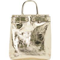 Metallic-Handtasche in Trapezform