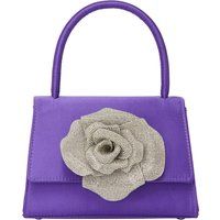 Elegante Satinhandtasche mit Rose