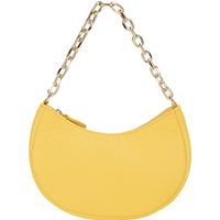 Elegante halbmondförmige Leder-Handtasche