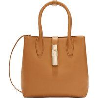 Strukturierte Handtasche aus genarbtem Leder