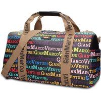 Weekender mit buntem Typografie-Print