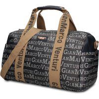 Handtasche im Duffel-Stil mit Logo-Print
