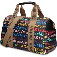 Dufflebag mit buntem Logo-Print