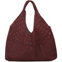 Perforierter Leder-Shopper