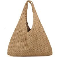 Perforierte Hobo-Shopper aus Kalbsleder