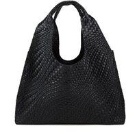 Geflochtene Shopper-Tasche aus Leder