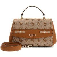 Schultertasche mit Monogramm-Muster