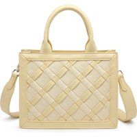 Elegante Henkeltasche mit Flechtoptik