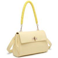 Strukturierte Henkeltasche mit Seilgriff