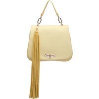 Handtasche aus geprägtem Kunstleder mit Quaste