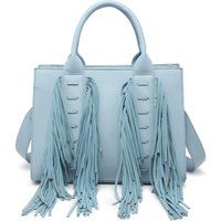 Fransen-Handtasche aus Kunstleder