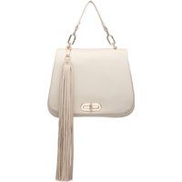 Elegante genarbte Handtasche mit Quaste