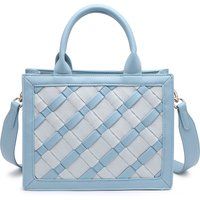 Strukturierte Tasche mit Flechtmuster