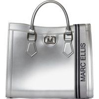 Strukturierte Handtasche mit Logo-Riemen