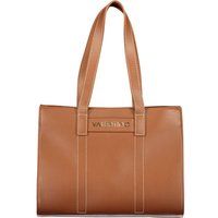 Strukturierte Shopper-Tasche mit Kontrastnähten