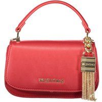 Rote Handtasche mit Schloss-Quaste