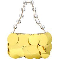 Handtasche mit metallischen Zierscheiben
