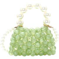 Elegante perlenbesetzte Mini-Handtasche