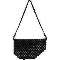 Perlenbesetzte asymmetrische Mini-Tasche