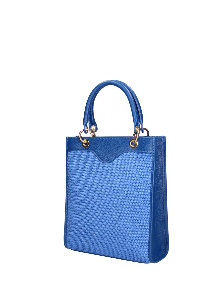 Strukturierte Handtasche mit Web-Optik