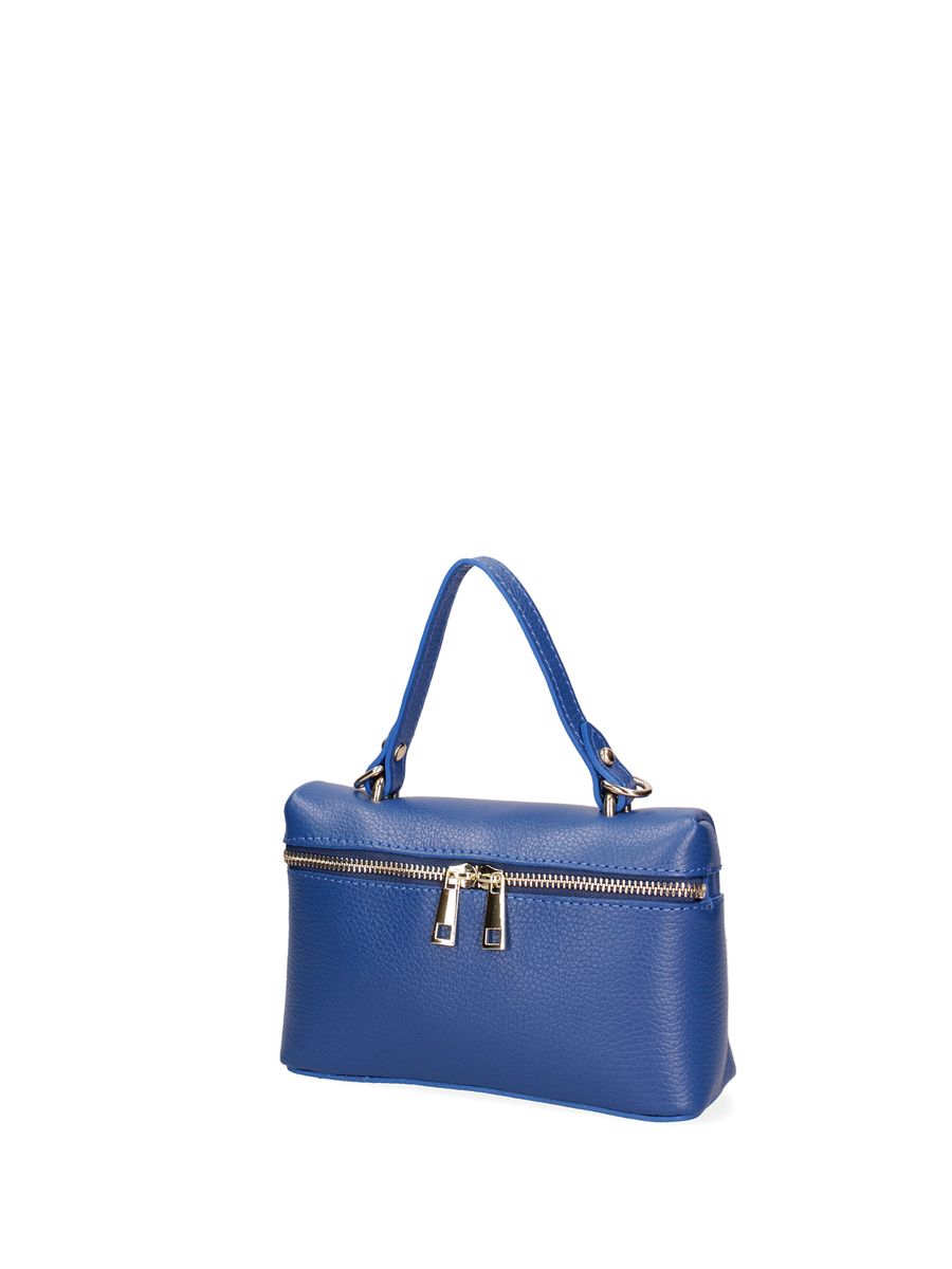 Elegante Box-Handtasche aus genarbtem Leder