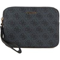 Handgelenktasche mit Monogramm-Muster