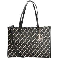 Saffiano-Shopper mit geometrischem Muster