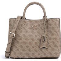 Monogramm-Schultertasche mit drei Hauptfächern