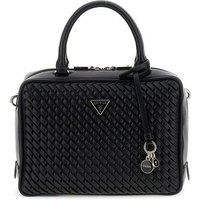 Strukturierte Box-Handtasche mit Steppmuster