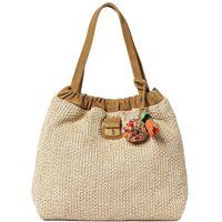 Geflochtene Shopper-Tasche mit Kordelzug