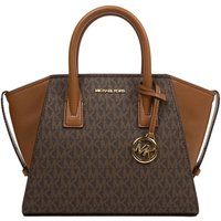 Klassische Satchel-Tasche mit Logomuster