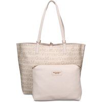 Shopper mit Logo-Print und passender Tasche