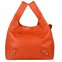 Leder-Shopper mit Schnallendetails