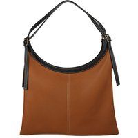 Hobo-Tasche aus genarbtem Leder