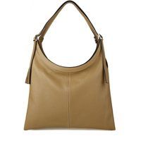 Minimalistische Hobo-Tasche aus Narbenleder
