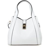 Elegante strukturierte Lederhandtasche