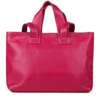 Kleine Shopper-Tasche aus genarbtem Leder
