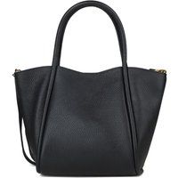 Eleganter Shopper aus genarbtem Leder