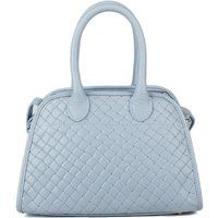 Geflochtene Leder-Henkeltasche in Domform