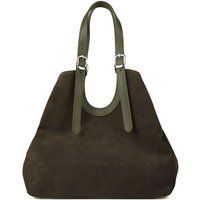 Wildleder-Shopper mit verstellbaren Riemen