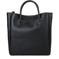 Klassische Tote-Bag aus genarbtem Leder