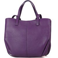 Tote-Bag aus genarbtem Leder