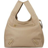 Hobo-Tasche aus strukturiertem Leder